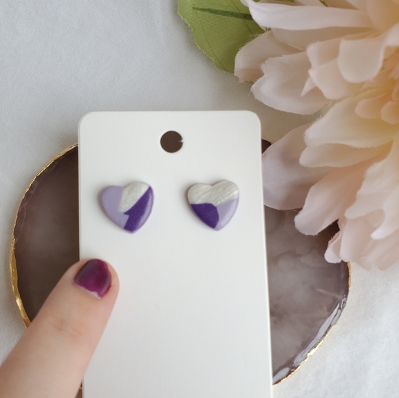 🛍Handmade Clay Earring Studs - Picture 7 of 8